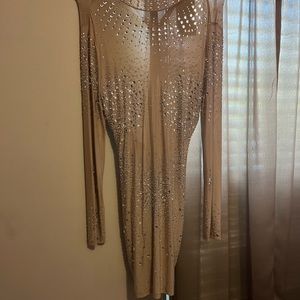See though mesh dress